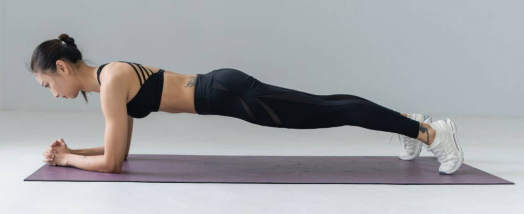 Transverse abdominis plank exercise